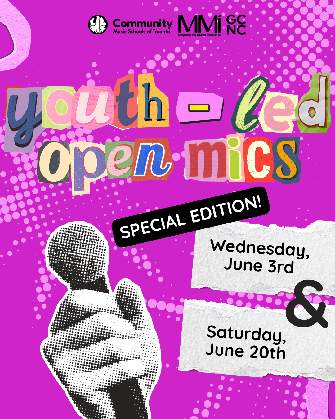 pride open mic graphic